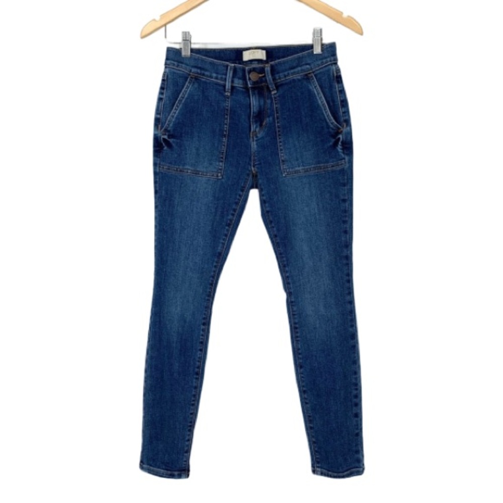 Loft Outlet Modern Skinny Large Pocket Medium Wash Jeans Size 2 Petite